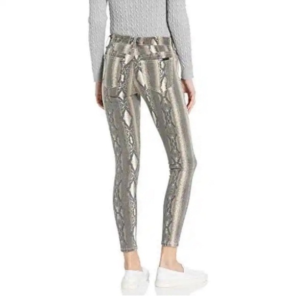 Joe’s Jeans NEW Gray Snakeskin Pattern Jeans Icon Mid Rise Skinny Ankle Size 25 - Picture 2 of 13